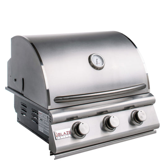 LBM 25-Inch 3-Burner Built-In Natural/Propane Gas Grill