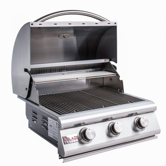 LBM 25-Inch 3-Burner Built-In Natural/Propane Gas Grill